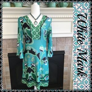 White Mark dress, size L